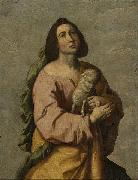 Saint Agnes Francisco de Zurbaran